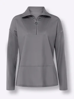 Sweatshirt mit Ösen-Verzierung seitlich