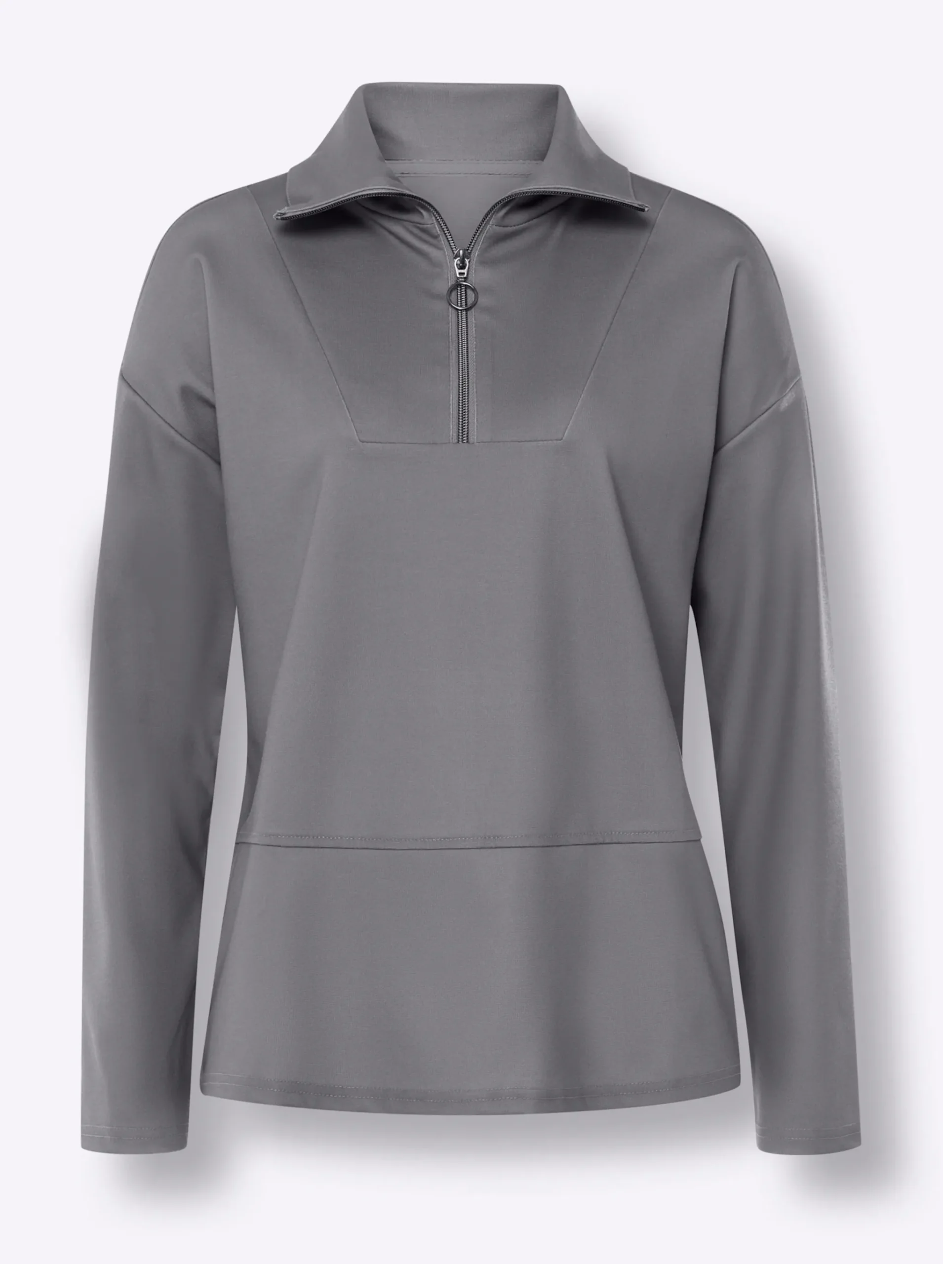 Sweatshirt mit Ösen-Verzierung seitlich