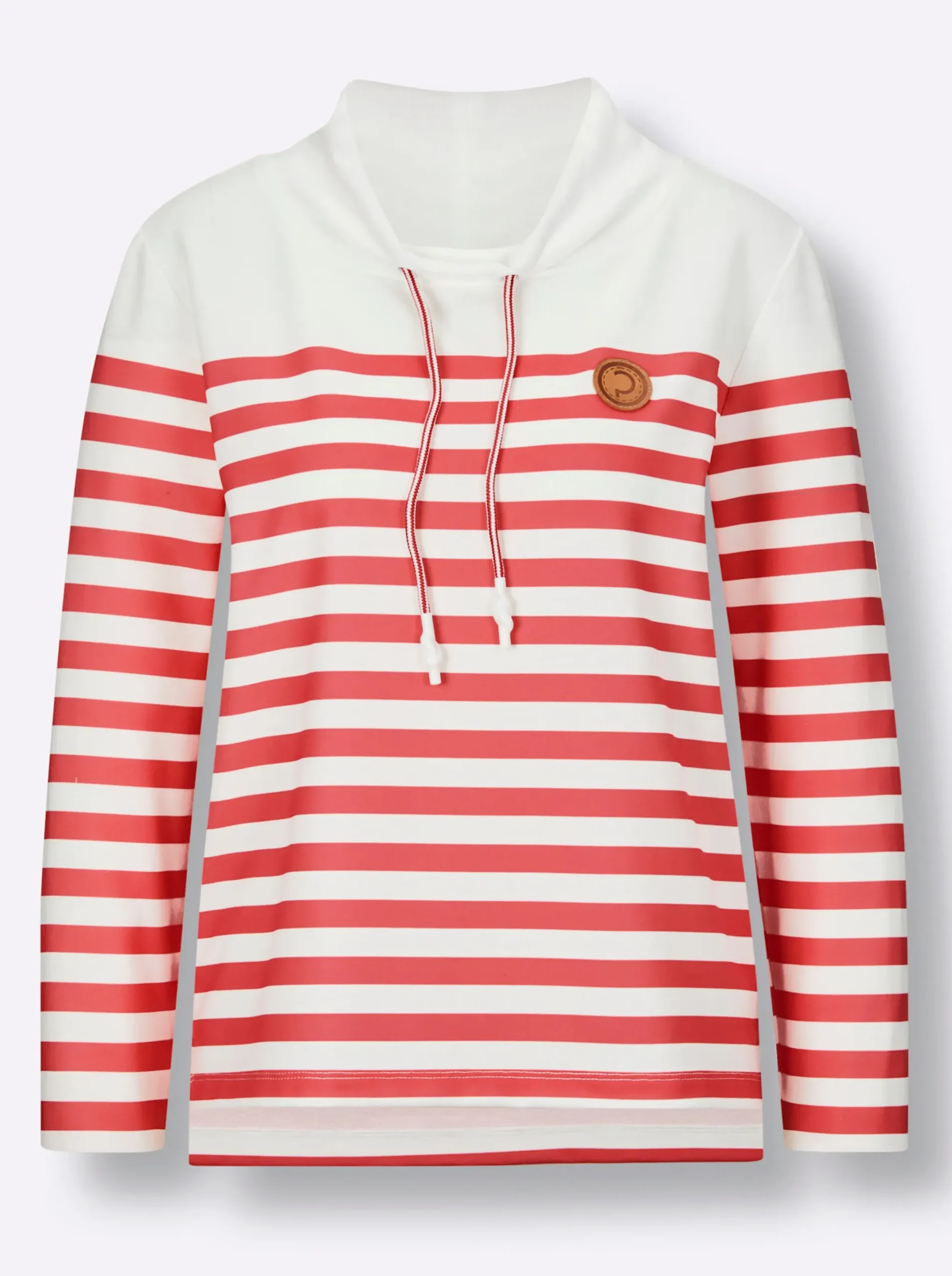 Sweatshirt mit verlängertem Rückenteil