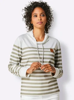 Sweatshirt mit verlängertem Rückenteil