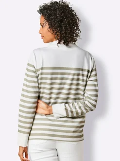 Sweatshirt mit verlängertem Rückenteil