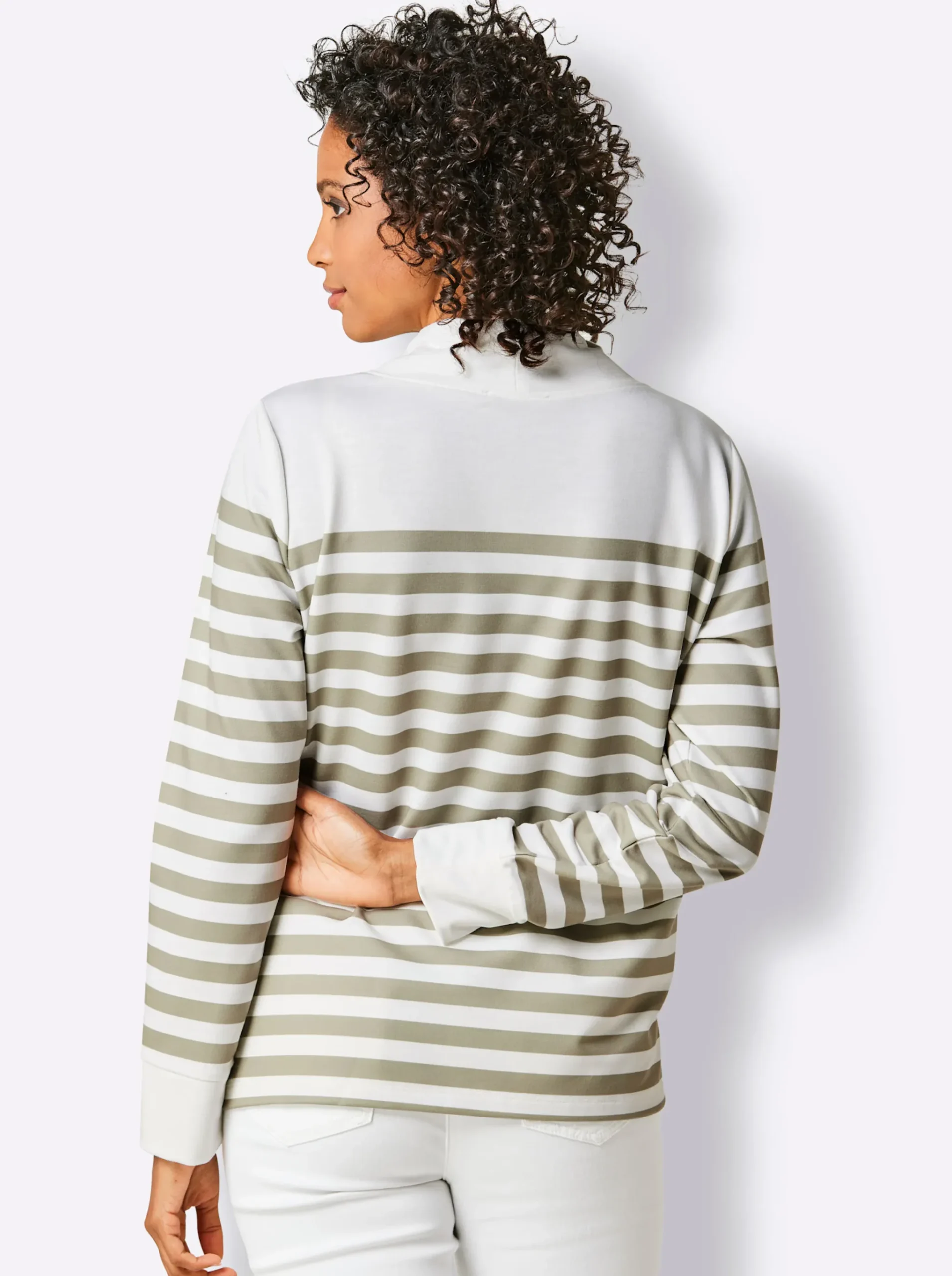 Sweatshirt mit verlängertem Rückenteil