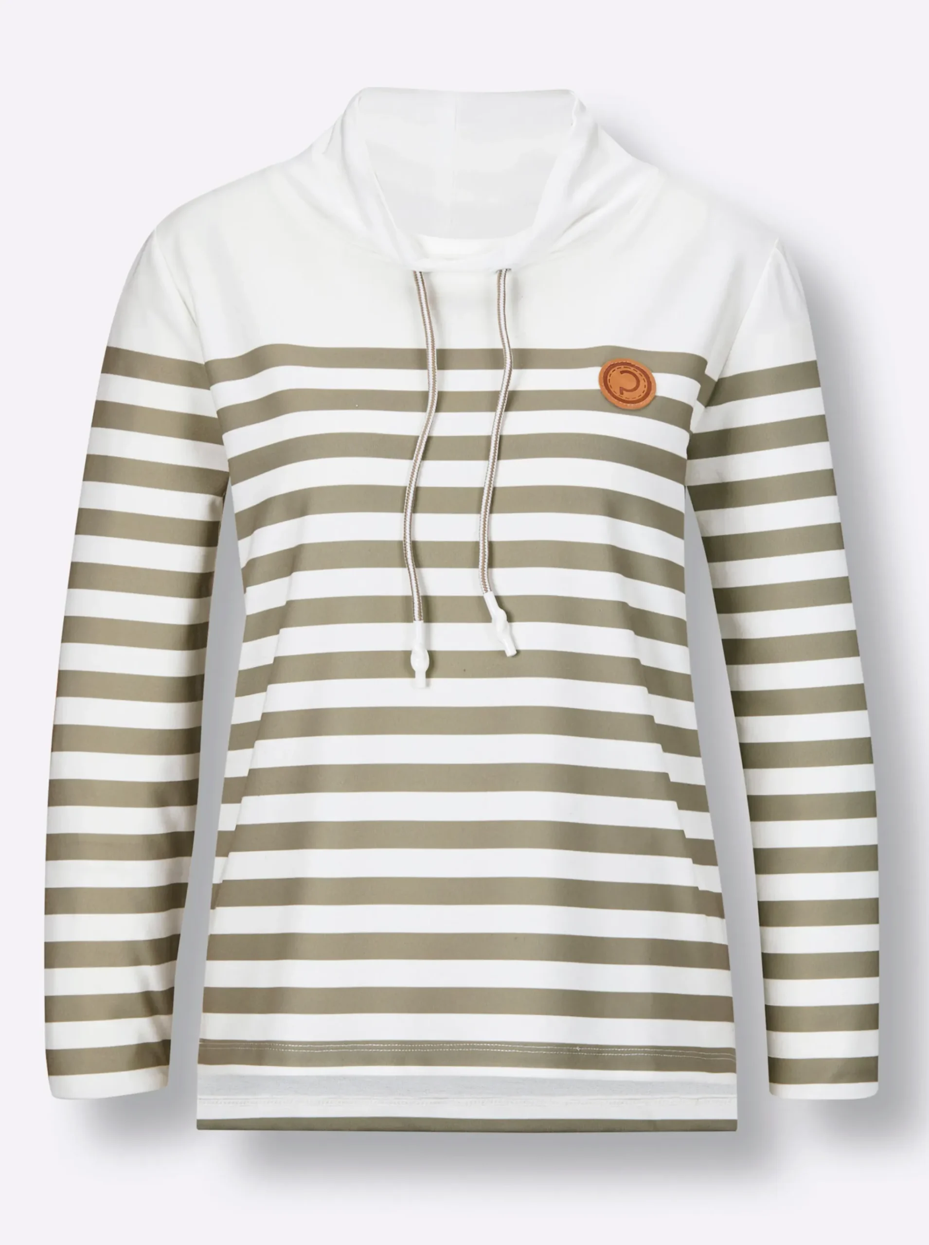 Sweatshirt mit verlängertem Rückenteil
