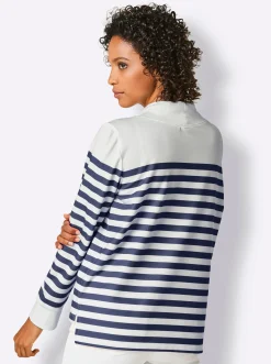 Sweatshirt mit verlängertem Rückenteil