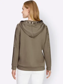 Sweatshirt mit weitenverstellbarer Kapuze