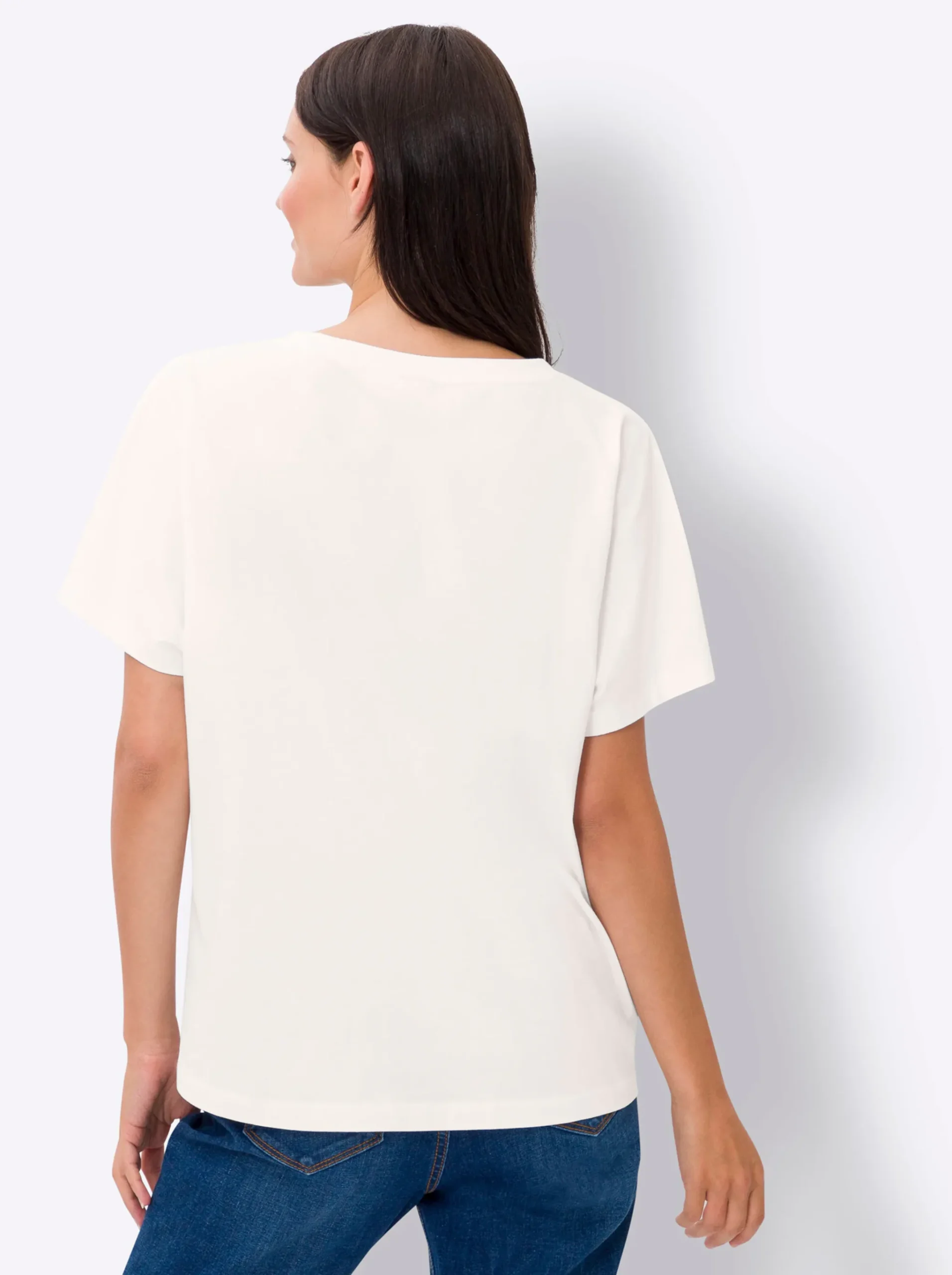 T-Shirt mit Stickerei-Schriftzug