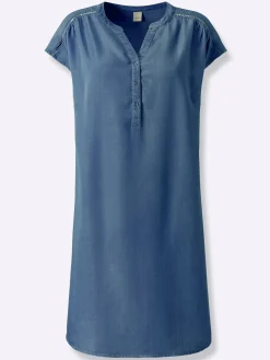 Tunikakleid in Jeans-Optik