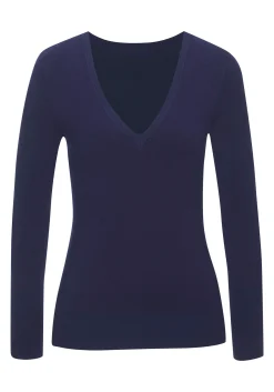 V-Ausschnitt-Pullover