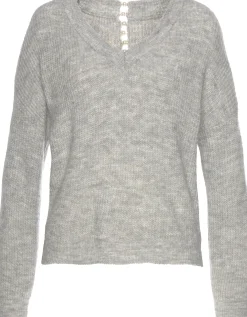 V-Ausschnitt-Pullover