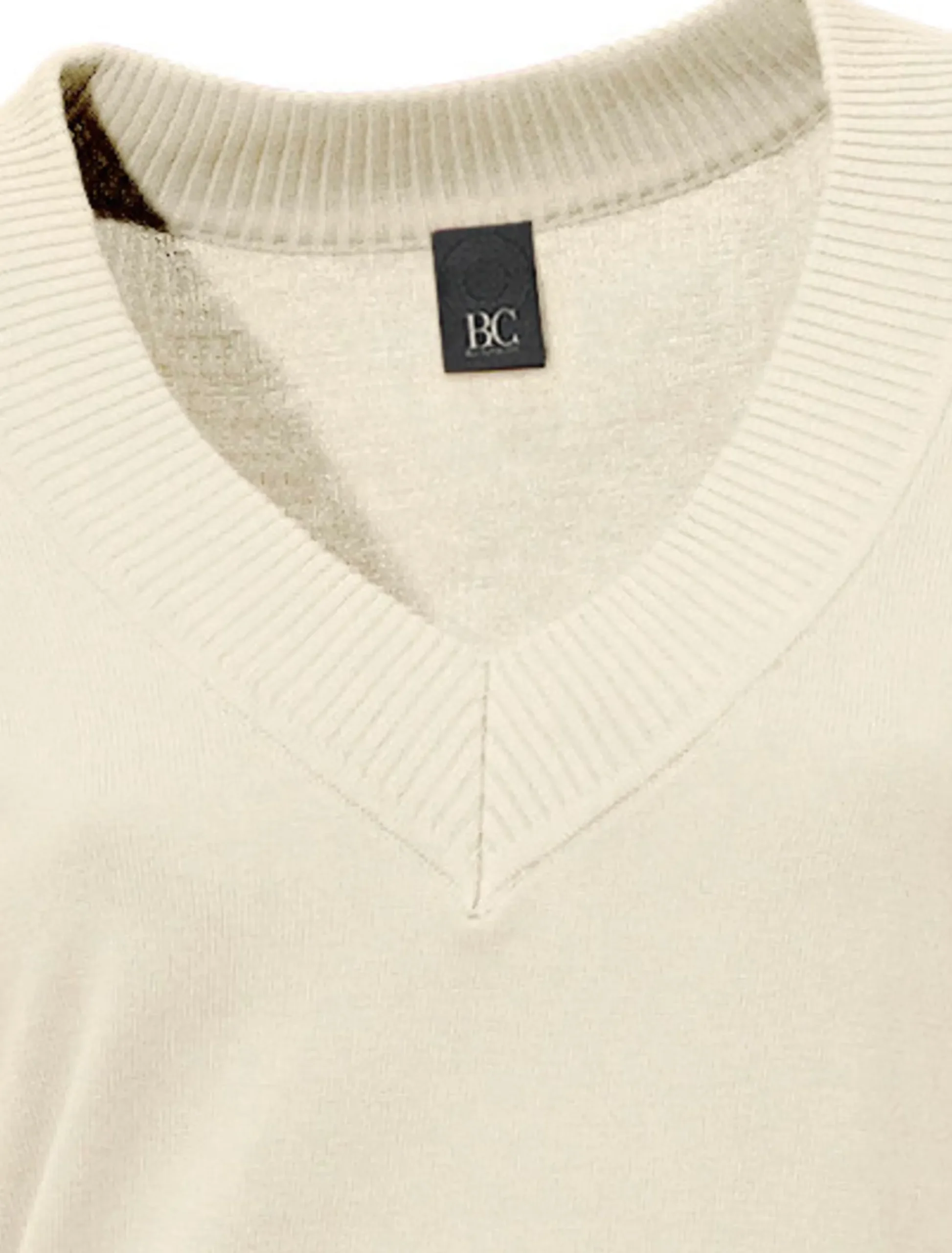V-Ausschnitt-Pullover aus reiner Baumwolle