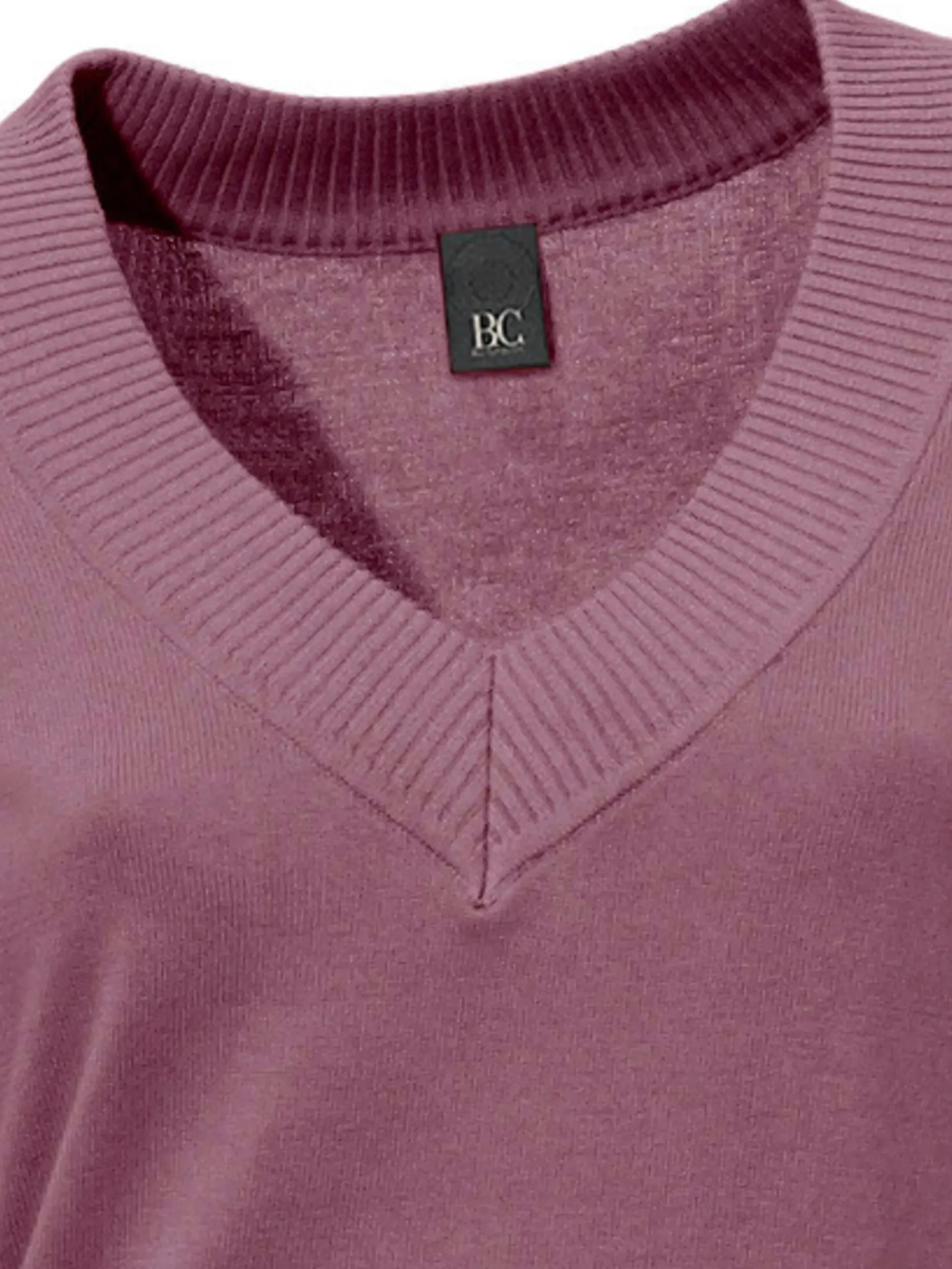 V-Ausschnitt-Pullover aus reiner Baumwolle
