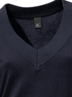 V-Ausschnitt-Pullover aus reiner Baumwolle