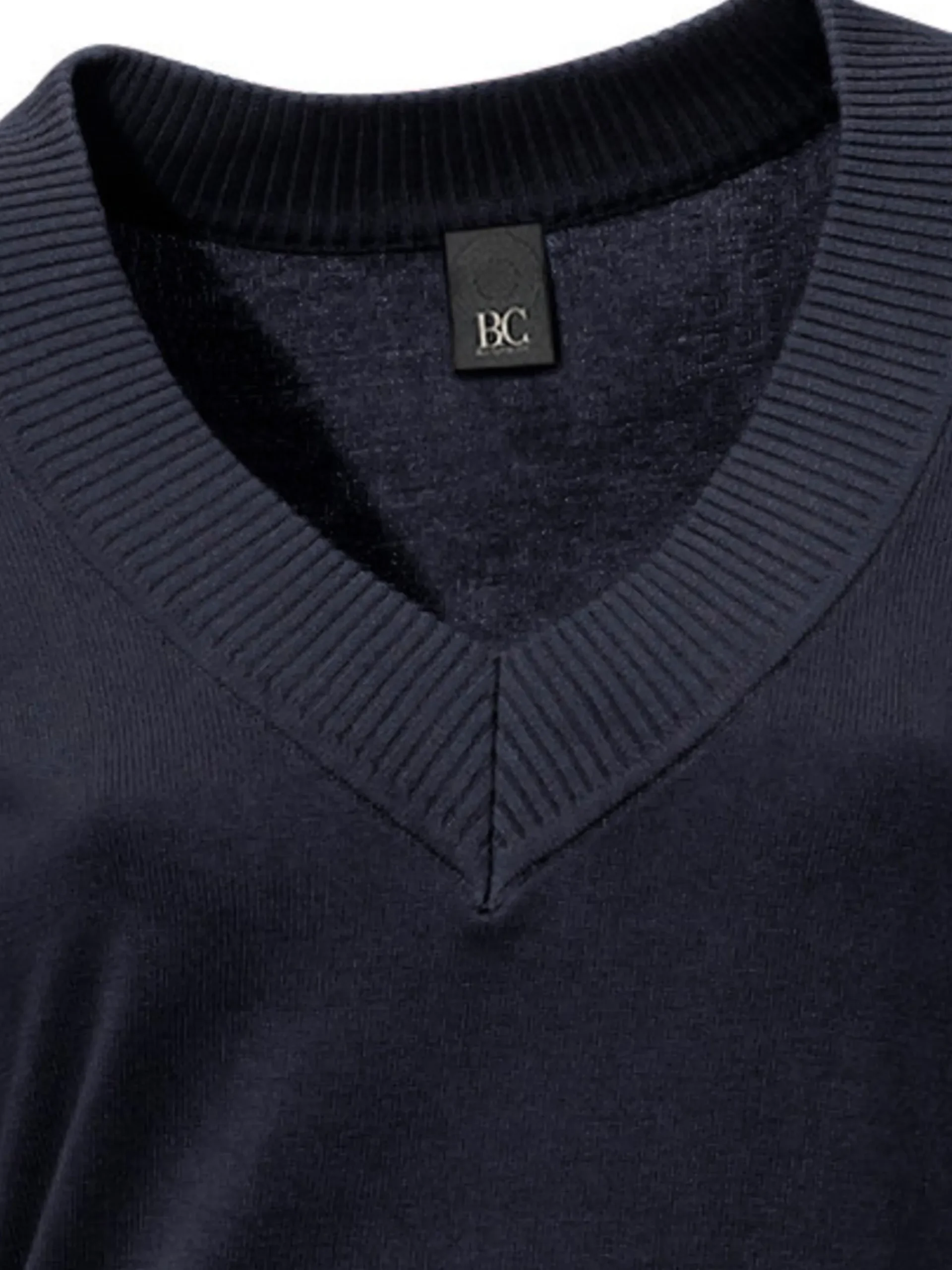 V-Ausschnitt-Pullover aus reiner Baumwolle