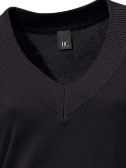 V-Ausschnitt-Pullover aus reiner Baumwolle