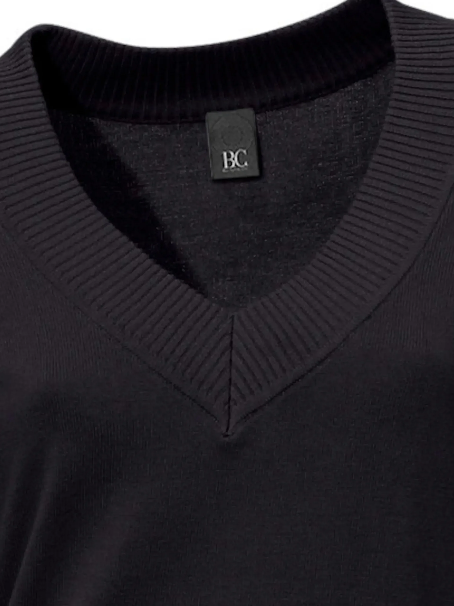 V-Ausschnitt-Pullover aus reiner Baumwolle