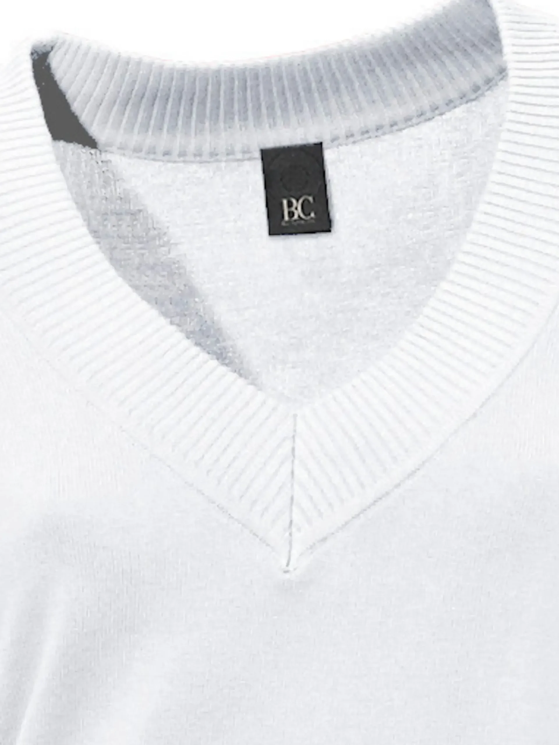 V-Ausschnitt-Pullover aus reiner Baumwolle