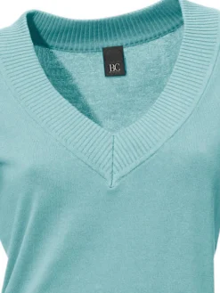 V-Ausschnitt-Pullover aus reiner Baumwolle