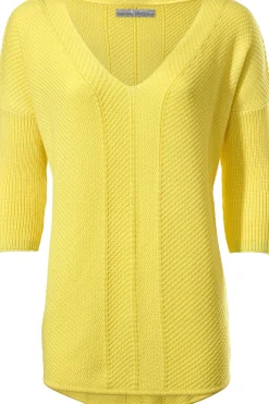 V-Ausschnitt-Pullover im Oversized-Schnitt