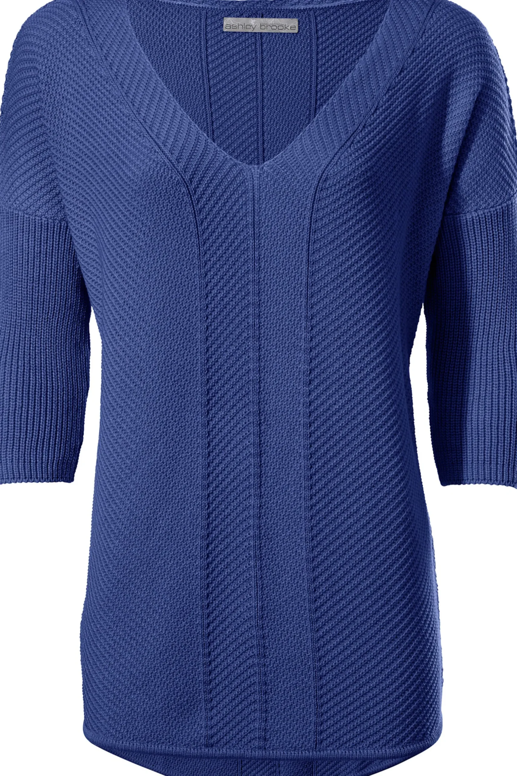 V-Ausschnitt-Pullover im Oversized-Schnitt