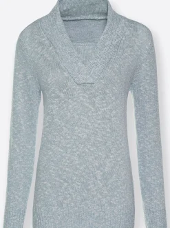 V-Ausschnitt-Pullover in 2-in-1-Optik