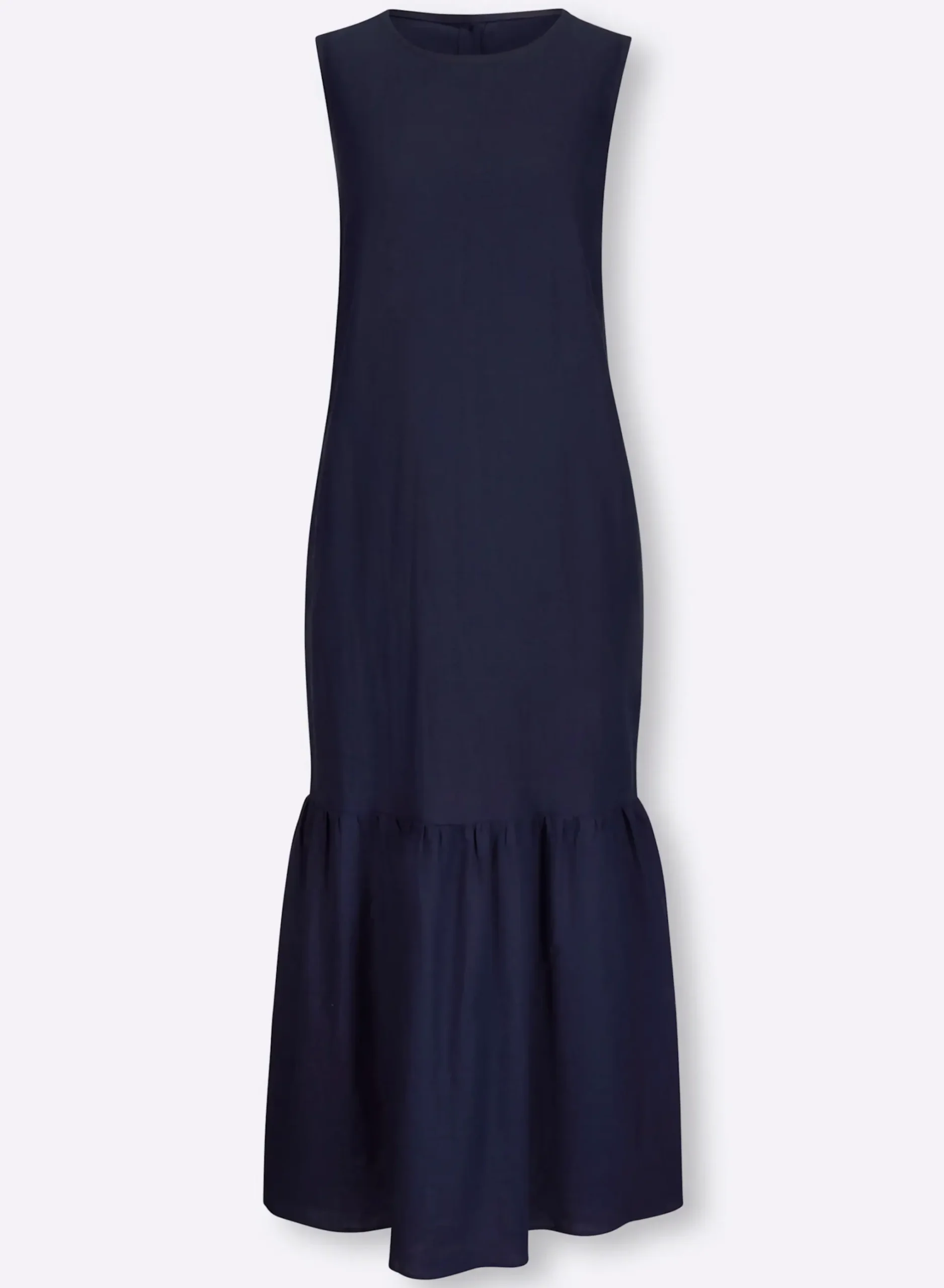Webkleid mit Leinen-Anteil