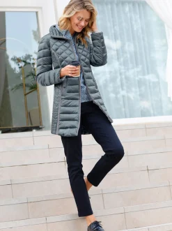 Winterjacke in Changeant-Qualität, leicht schimmernd