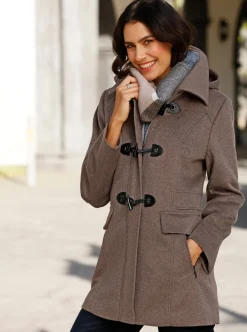 Wolljacke aus Melange-Garn